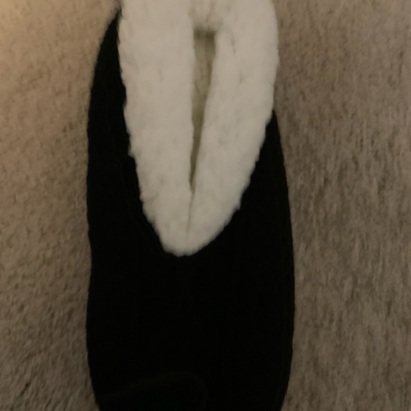 MixIt Black Cable Knit Slippers Women’s L/XL New Cozy Indoor Non-Slip - Picture 3 of 4